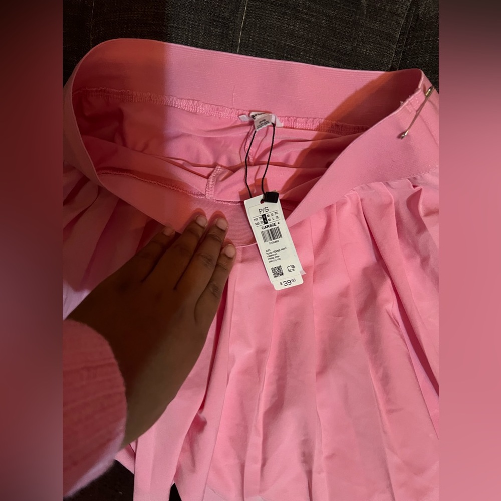 Pink tennis skirt stretchy waist band!